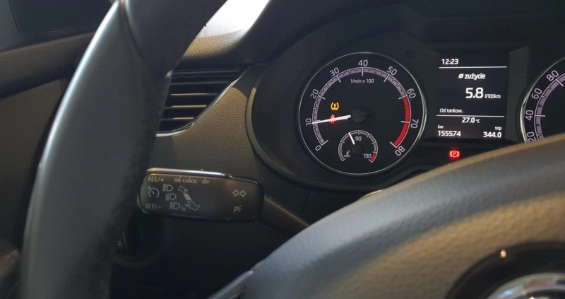 Skoda Octavia cena 62500 przebieg: 155574, rok produkcji 2018 z Krzywiń małe 301